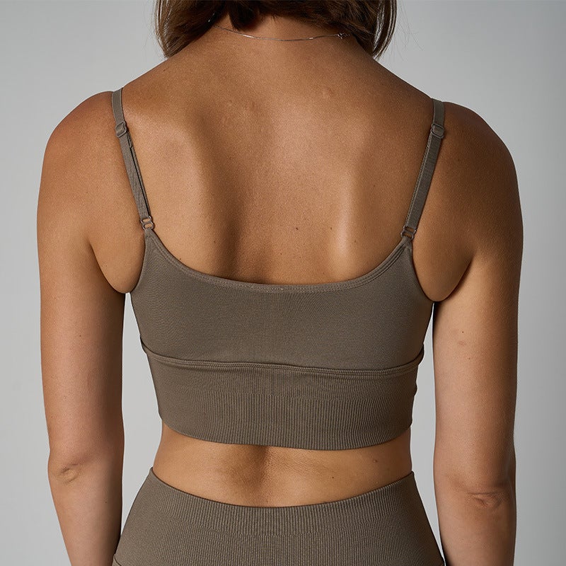 Seamless Bra Fitness Running Shockproof Camisole Yoga Seamless Sports Bra - Image 4